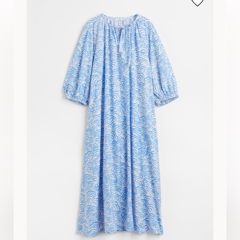 H&M Caftan Tie Detail Dress size Small